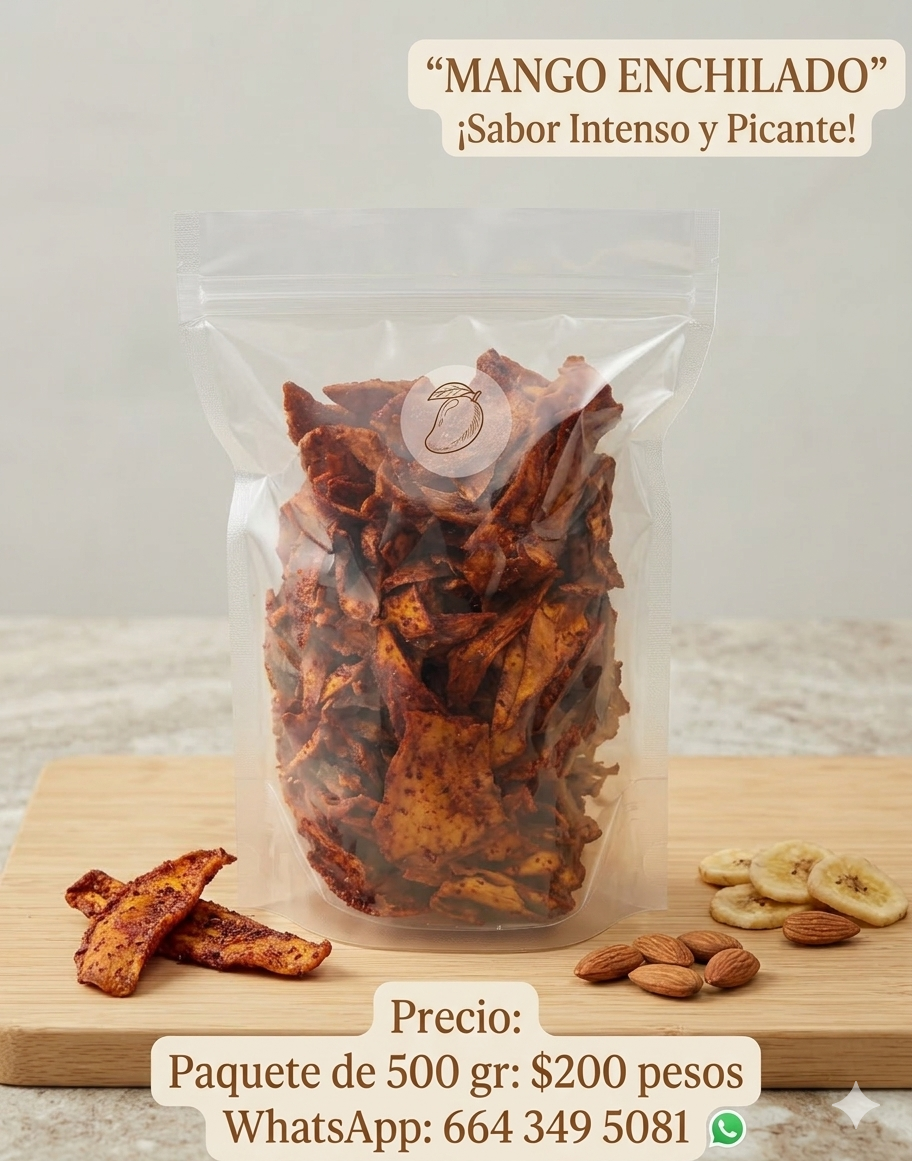 Mango Deshidratado Enchilado 500g